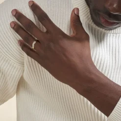 Alliance Prescilia Ruban Plat Or Bicolore-Histoire d'Or