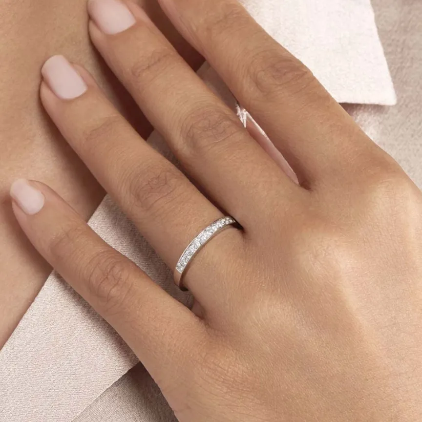 Alliance Rhea Or Blanc Diamant-Histoire d'Or Hot