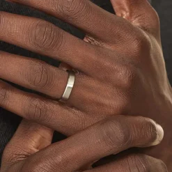 Alliance Rominus Ruban Plat Palladium Blanc-Histoire d'Or Online