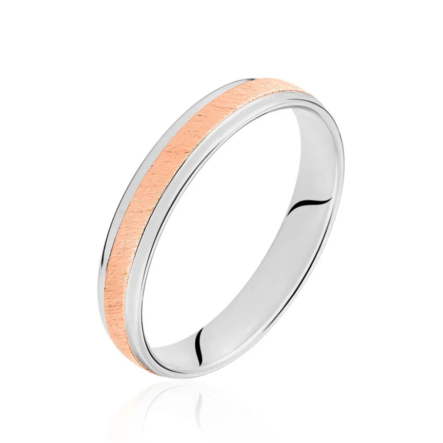 Alliance Selenne Ruban Plat Or Bicolore-Histoire d'Or Discount