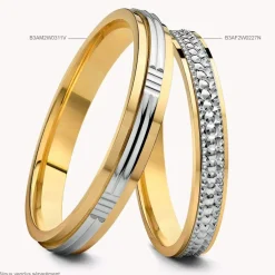 Alliance Sequana Ruban Plat Or Bicolore-Histoire d'Or Discount