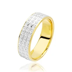 Alliance Shalea Ruban Plat Or Bicolore-Histoire d'Or Online