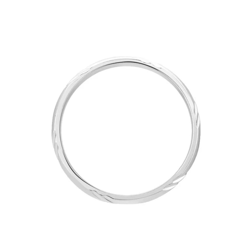 Alliance Soriya Demi Jonc Classique Argent Blanc-Histoire d'Or Best