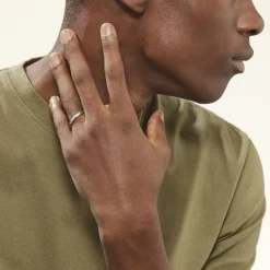 Alliance Soriya Demi Jonc Classique Argent Blanc-Histoire d'Or Best