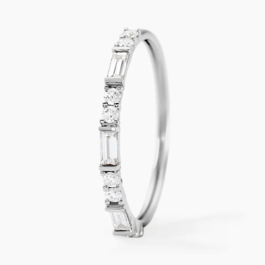 Alliance Taranis Or Blanc Diamant Synthétique-Histoire d'Or New