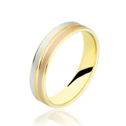 Alliance Triade Ruban Plat Or Tricolore-Histoire d'Or Clearance