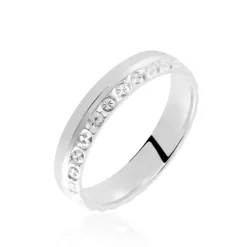 Histoire d'Or Alliance Veira Ruban Bombé