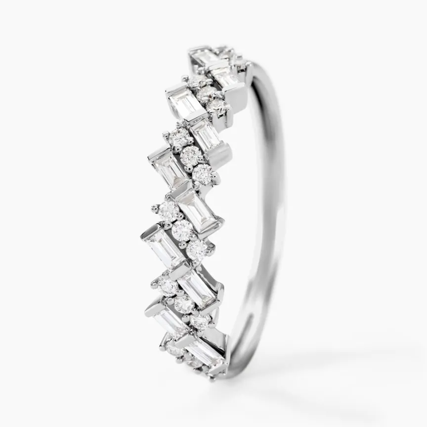 Alliance Zachary Or Blanc Diamant Synthétique-Histoire d'Or