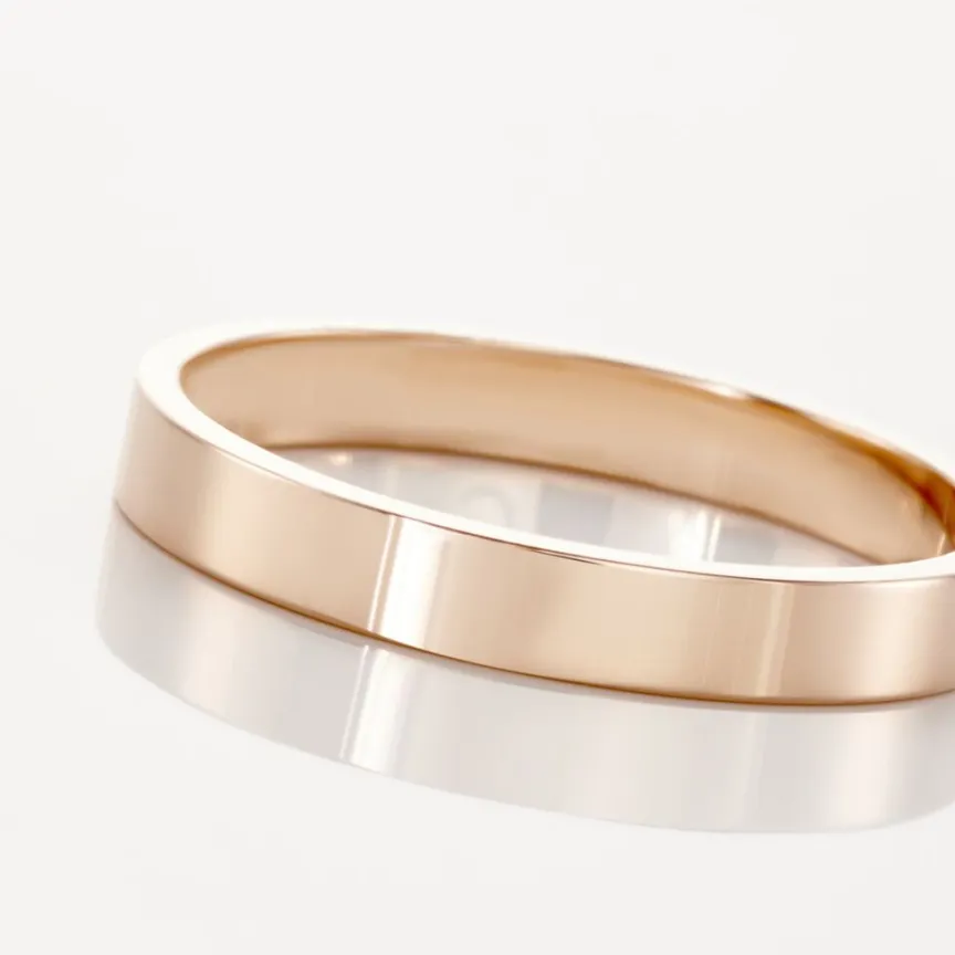 Alliances Argent Rose Inayah Ruban 3mm-Histoire d'Or Outlet