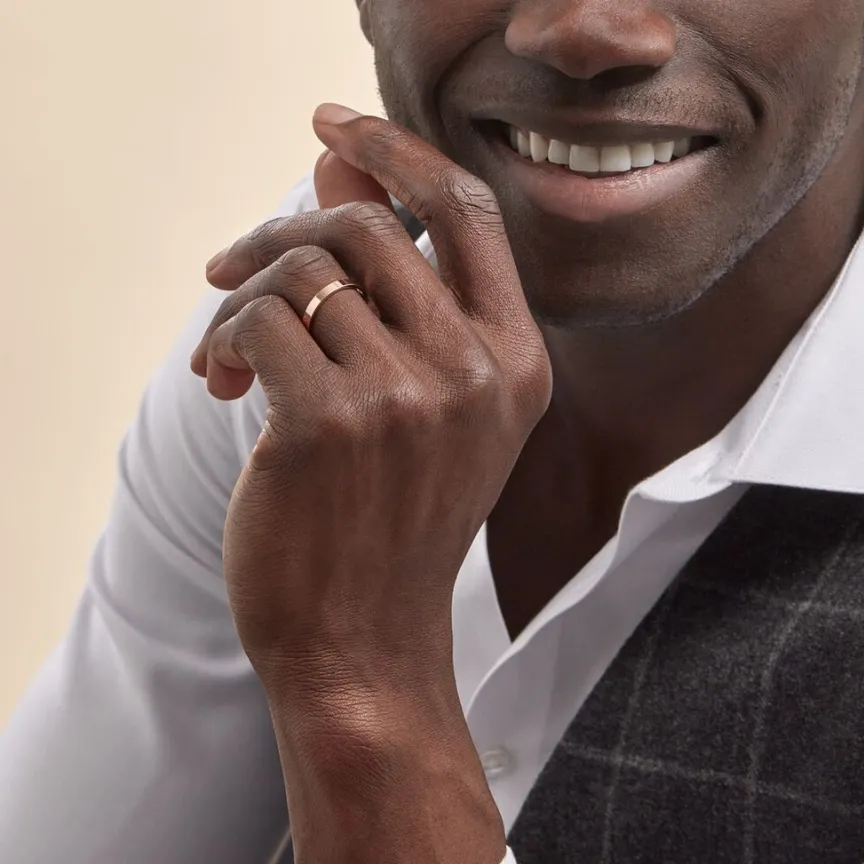 Alliances Argent Rose Inayah Ruban 3mm-Histoire d'Or Outlet