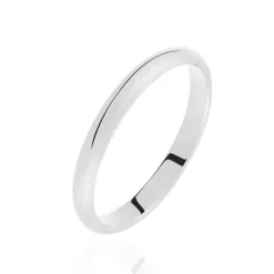 Histoire d'Or Aphroditia Demi Jonc Bombe Trouwring Wit Platina