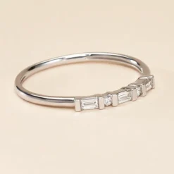 Bague 1986 Or Blanc Diamant-Histoire d'Or Discount