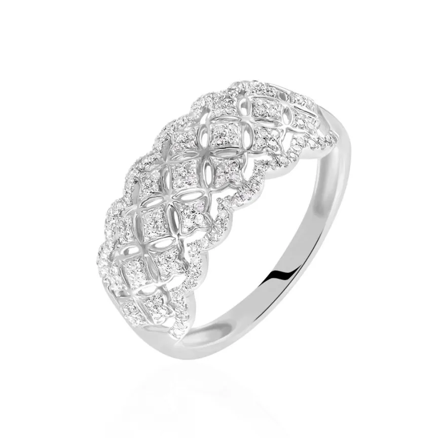 Bague Abbas Or Blanc Diamant-Histoire d'Or Online