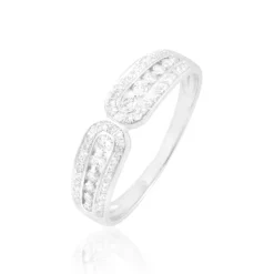 Bague Absa Or Blanc Diamant-Histoire d'Or Discount