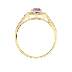 Histoire d'Or Bague Adrienna Or Jaune Améthyste Oxyde De Zirconium