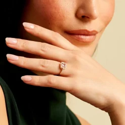 Histoire d'Or Bague Adrienna Or Jaune Améthyste Oxyde De Zirconium