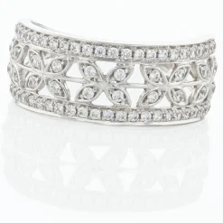 Bague Aella Or Blanc Oxyde De Zirconium-Histoire d'Or Discount