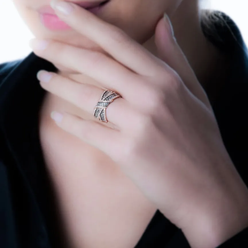 Bague Agnes Or Rose Diamant-Histoire d'Or Hot