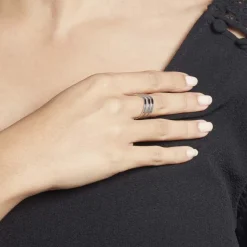 Bague Ajustable Abid Acier Blanc-Histoire d'Or Online