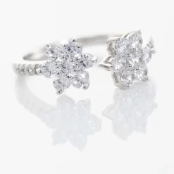 Bague Ajustable Sarette Argent Blanc Oxyde De Zirconium-Histoire d'Or Outlet