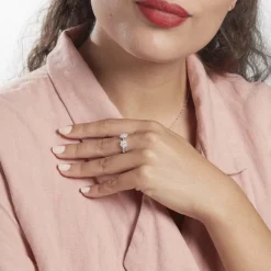 Bague Ajustable Sarette Argent Blanc Oxyde De Zirconium-Histoire d'Or Outlet