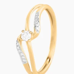 Bague Aksinya Or Jaune Diamant-Histoire d'Or Discount