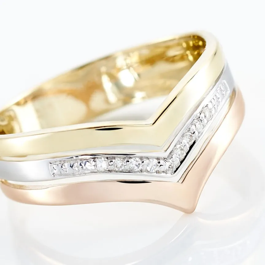 Bague Alix Or Tricolore Diamant-Histoire d'Or Best