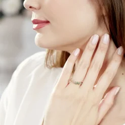 Bague Amarylis Or Jaune Emeraude Diamant-Histoire d'Or Outlet