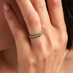 Histoire d'Or Bague Amias Or Jaune Emeraude Diamant