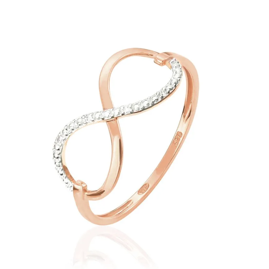 Bague Anais Or Rose Diamant-Histoire d'Or Outlet