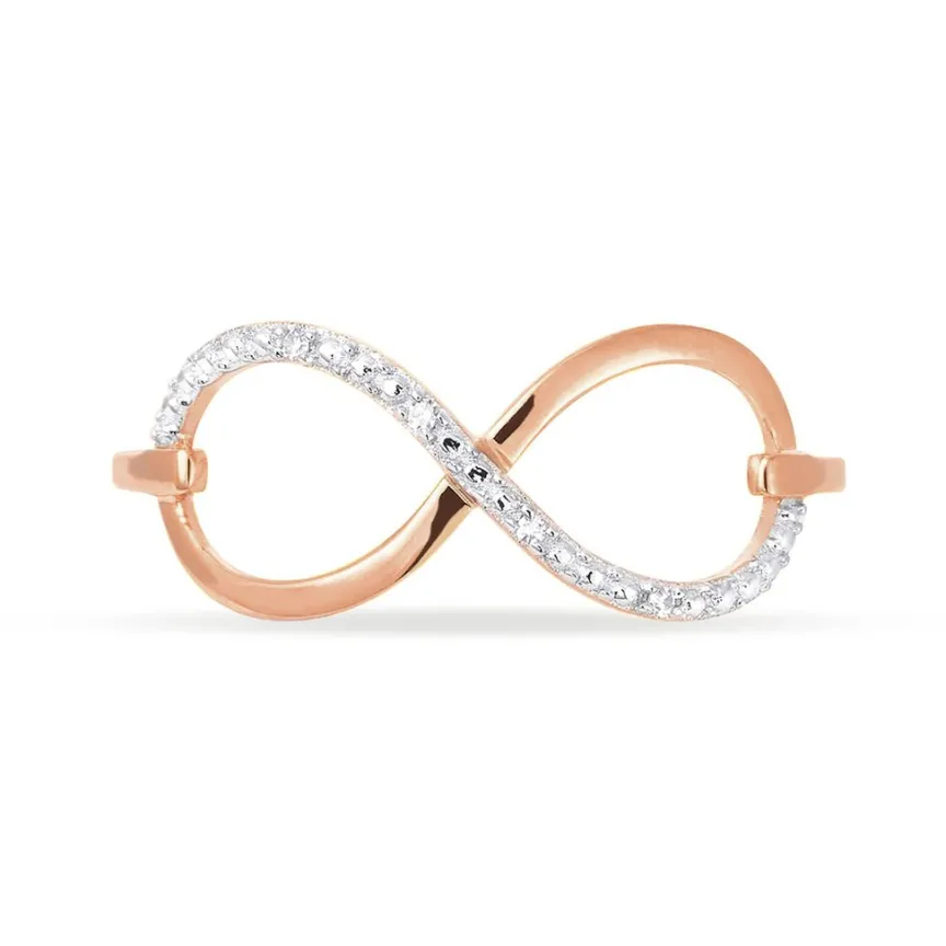 Bague Anais Or Rose Diamant-Histoire d'Or Outlet