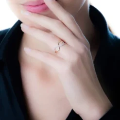 Bague Anais Or Rose Diamant-Histoire d'Or Outlet