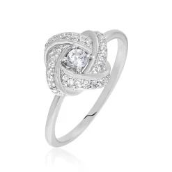 Bague Anasthase Argent Blanc Oxyde De Zirconium-Histoire d'Or Online