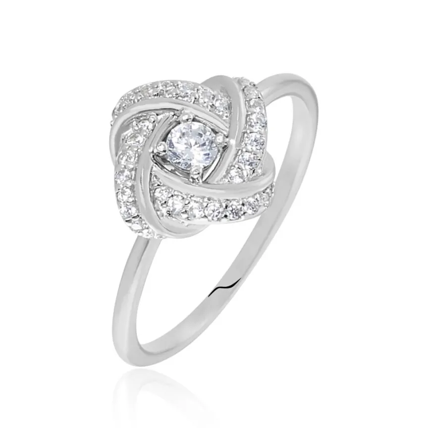 Bague Anasthase Argent Blanc Oxyde De Zirconium-Histoire d'Or Online