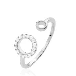 Bague Andria Argent Blanc Oxyde De Zirconium-Histoire d'Or Discount