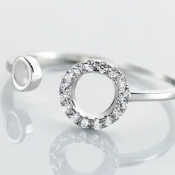 Bague Andria Argent Blanc Oxyde De Zirconium-Histoire d'Or Discount