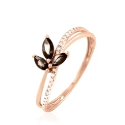 Bague Angie Or Rose Quartz Et Diamant-Histoire d'Or Best