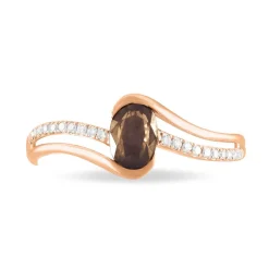 Bague Anja Or Rose Quartz Et Diamant-Histoire d'Or Clearance