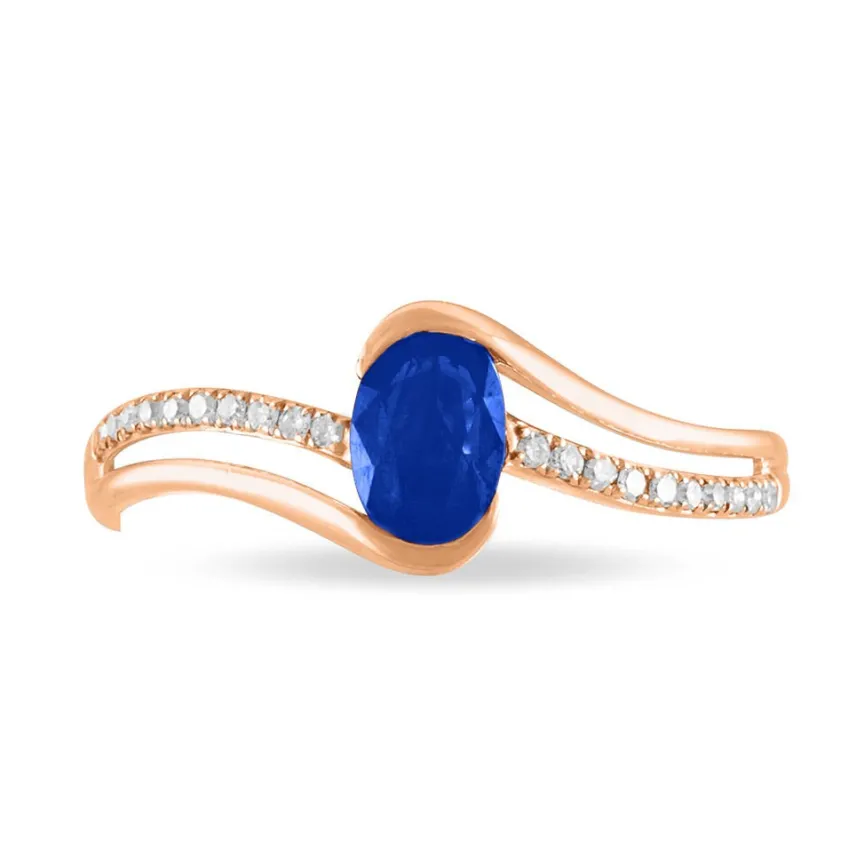 Bague Anja Or Rose Saphir Et Diamant-Histoire d'Or Hot