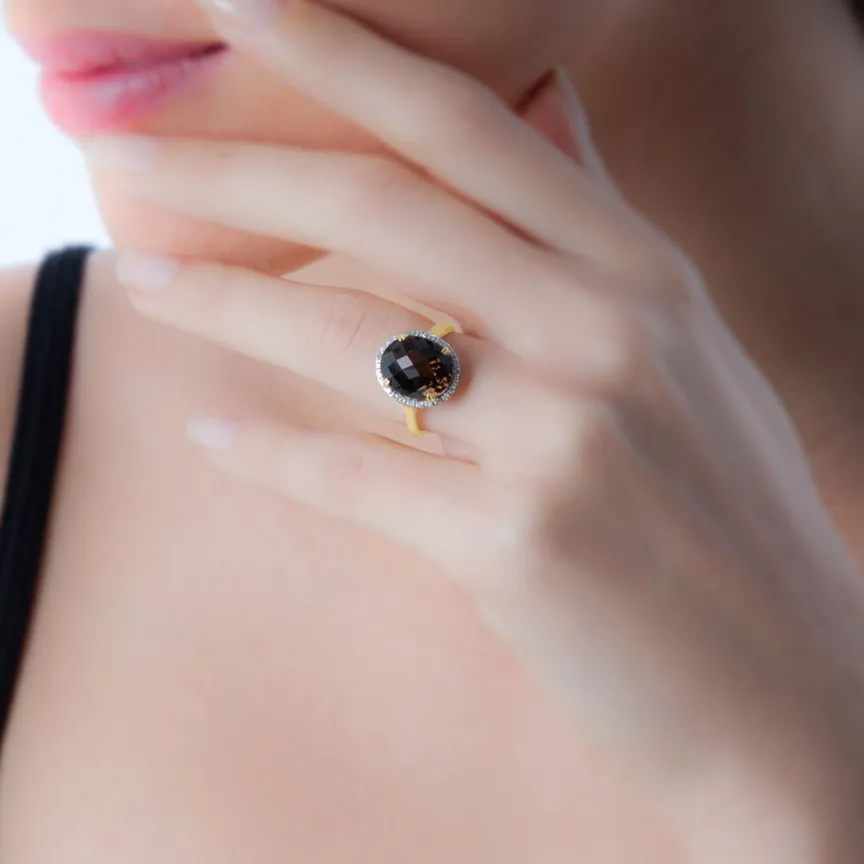 Bague Anna Or Blanc Amethyste Et Diamant-Histoire d'Or Clearance