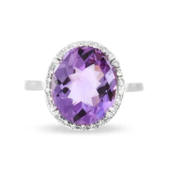 Bague Anna Or Blanc Amethyste Et Diamant-Histoire d'Or Clearance