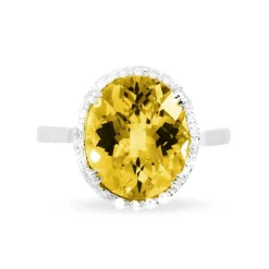 Bague Anna Or Blanc Citrine Et Diamant-Histoire d'Or Sale