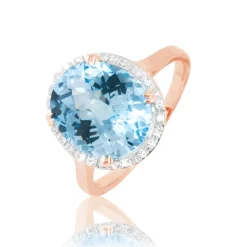 Bague Anna Or Rose Topaze Et Diamant-Histoire d'Or