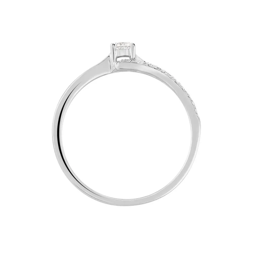 Bague Antigone Or Blanc Diamant-Histoire d'Or Sale