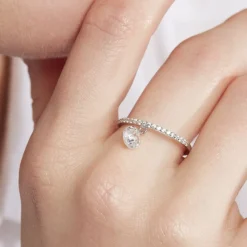 Bague Aodh Argent Blanc Oxyde De Zirconium-Histoire d'Or Outlet