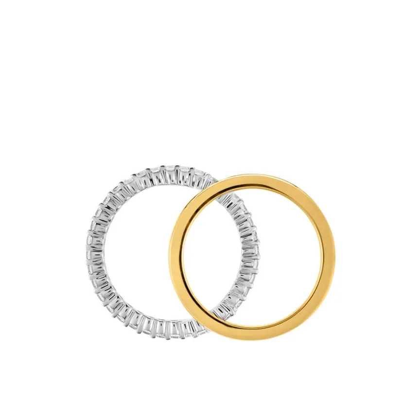 Bague Apia Argent Bicolore Oxyde De Zirconium-Histoire d'Or Clearance