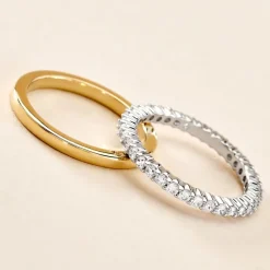 Bague Apia Argent Bicolore Oxyde De Zirconium-Histoire d'Or Clearance