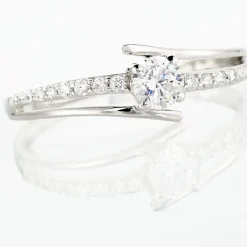 Bague April Or Blanc Oxyde De Zirconium-Histoire d'Or New