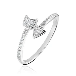 Bague Argent Blanc Caolan Oxydes De Zirconium-Histoire d'Or Best