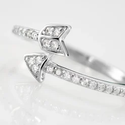 Bague Argent Blanc Caolan Oxydes De Zirconium-Histoire d'Or Best